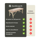 Badstof Hoeslaken Massagetafel Lichtbruin met Uitsparing