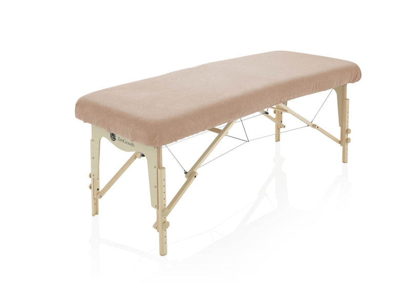 Badstof Hoeslaken Massagetafel Lichtbruin zonder Uitsparing
