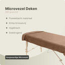 ZenGrowth Serenza microvezel massage handdoek 100 x 220cm bruin