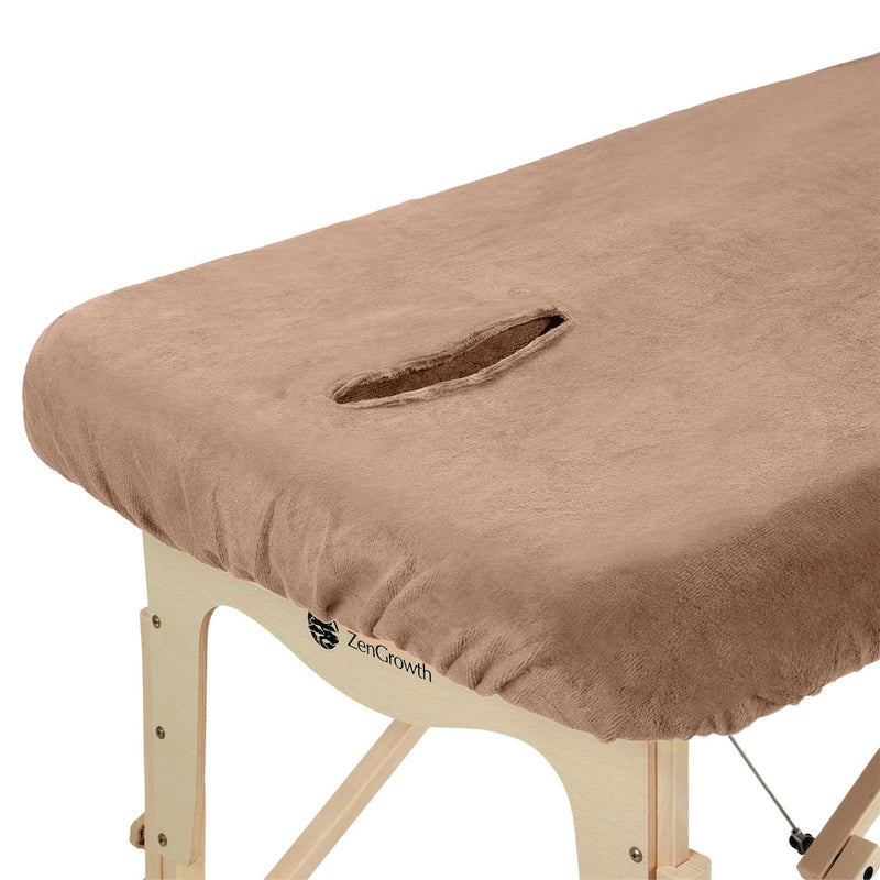 Tweedekans Set Badstof Hoeslaken Massagetafel Marineblauw + Zwart + Wit + Bruin