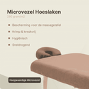 ZenGrowth Serenza microvezel hoeslaken met hoofdsteunhoesje bruin