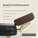 Badstof Hoofdsteunhoesje Chocoladebruin