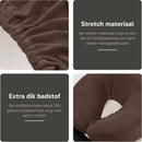 Badstof Hoofdsteunhoesje Chocoladebruin