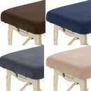 Tweedekans Set van Badstof Hoeslaken Massagetafel zonder Uitsparing Grijs + Lichtbruin + Blauw + Chocolade