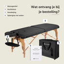 ZENGROWTH Massagetafel Gavia Zwart 71cm