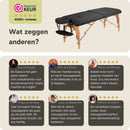 ZENGROWTH Massagetafel Gavia Zwart 71cm