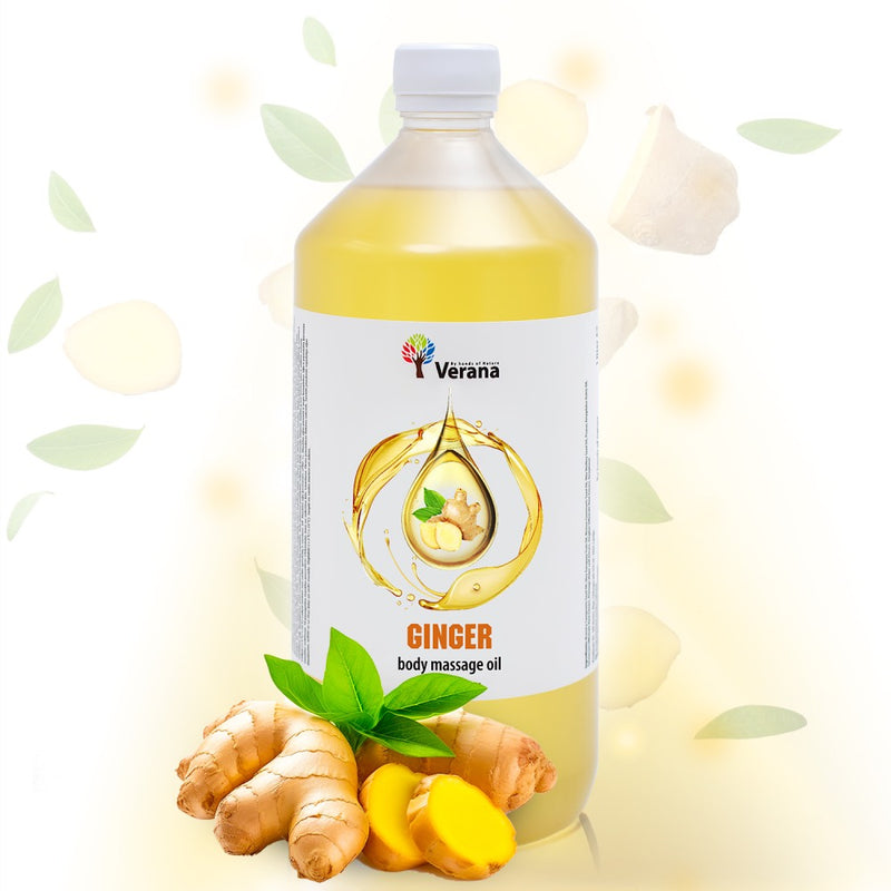 Verana 100% natuurlijke Massageolie Gember 1l