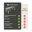 ZenGrowth Serenza microvezel massage handdoek 100 x 220cm grijs