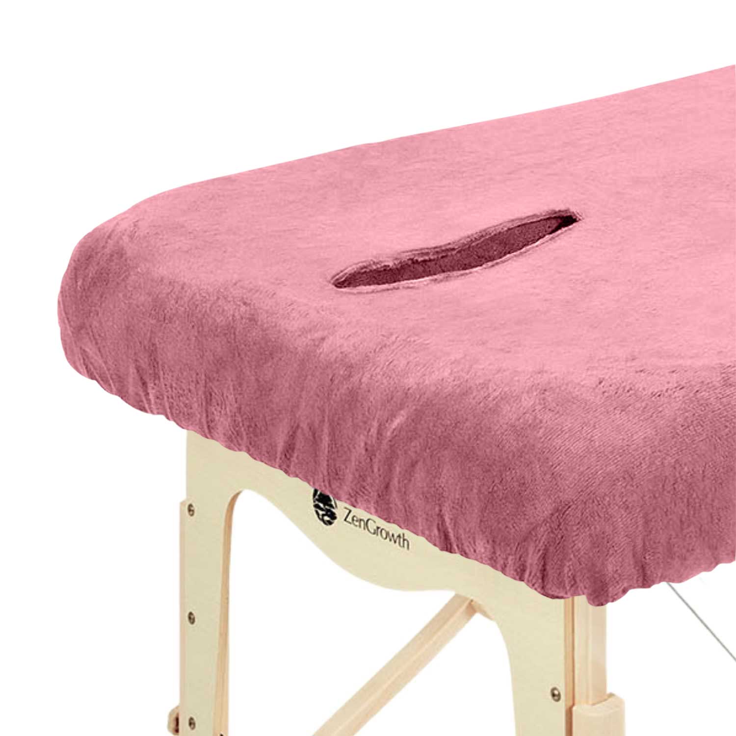 ZenGrowth Serenza microvezel hoeslaken met uitsparing Blush Roze
