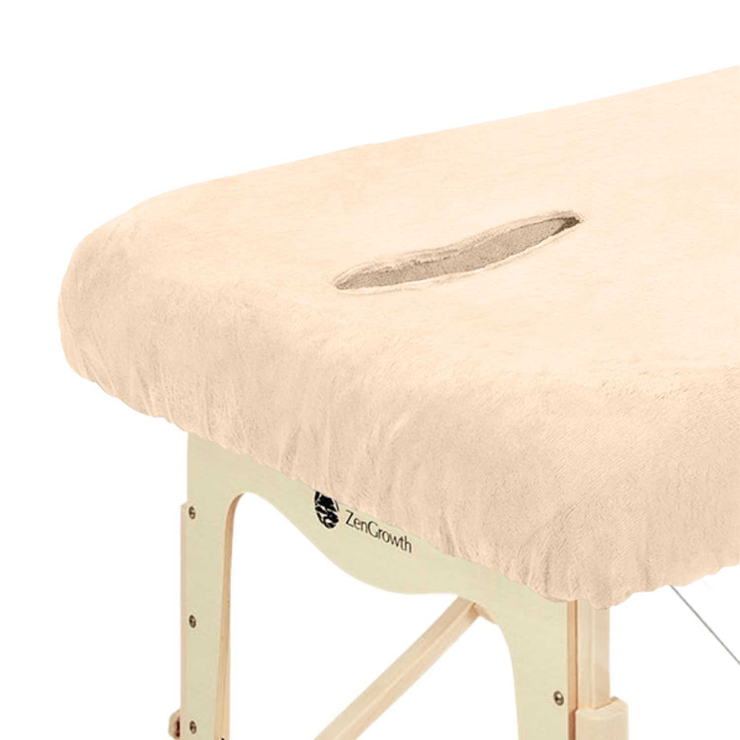ZenGrowth Serenza microvezel hoeslaken met uitsparing Zandbeige
