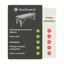 ZenGrowth Serenza microvezel hoeslaken met hoofdsteunhoesje grijs