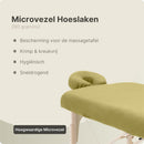ZenGrowth Serenza microvezel hoeslaken met hoofdsteunhoesje olijfgroen licht