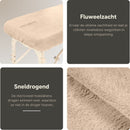 ZenGrowth Serenza microvezel hoeslaken met uitsparing Zandbeige