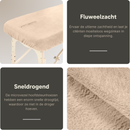 ZenGrowth Serenza microvezel hoeslaken met uitsparing Zandbeige