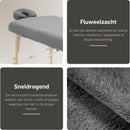 ZenGrowth Serenza microvezel hoeslaken met hoofdsteunhoesje grijs