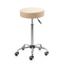 ZenGrowth Tabouret Beige met chroom frame