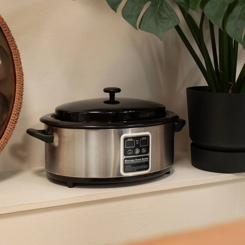 Hotstoneset 6l heater met display + 45 stenen