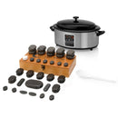 Hotstoneset 6l heater met display + 60 stenen