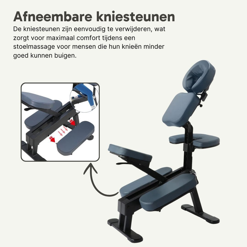 ZENGROWTH Massagestoel Legian Inklapbaar Blauw