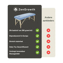 Badstof Hoeslaken Massagetafel Lichtblauw met Uitsparing