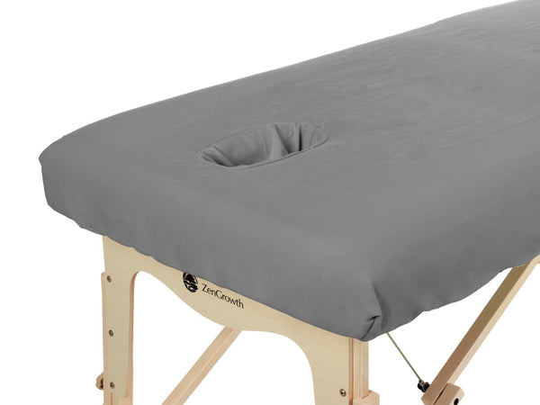 Tweedekans Microvezel hoeslaken met uitsparing Grijs 80cm set van 5 stuks