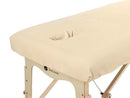 Tweedekans Set van 5 Microvezel hoeslaken met uitsparing Beige 80cm