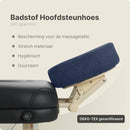 Badstof Hoofdsteunhoesje Marineblauw