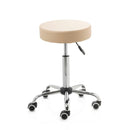 ZenGrowth Tabouret Beige met chroom frame