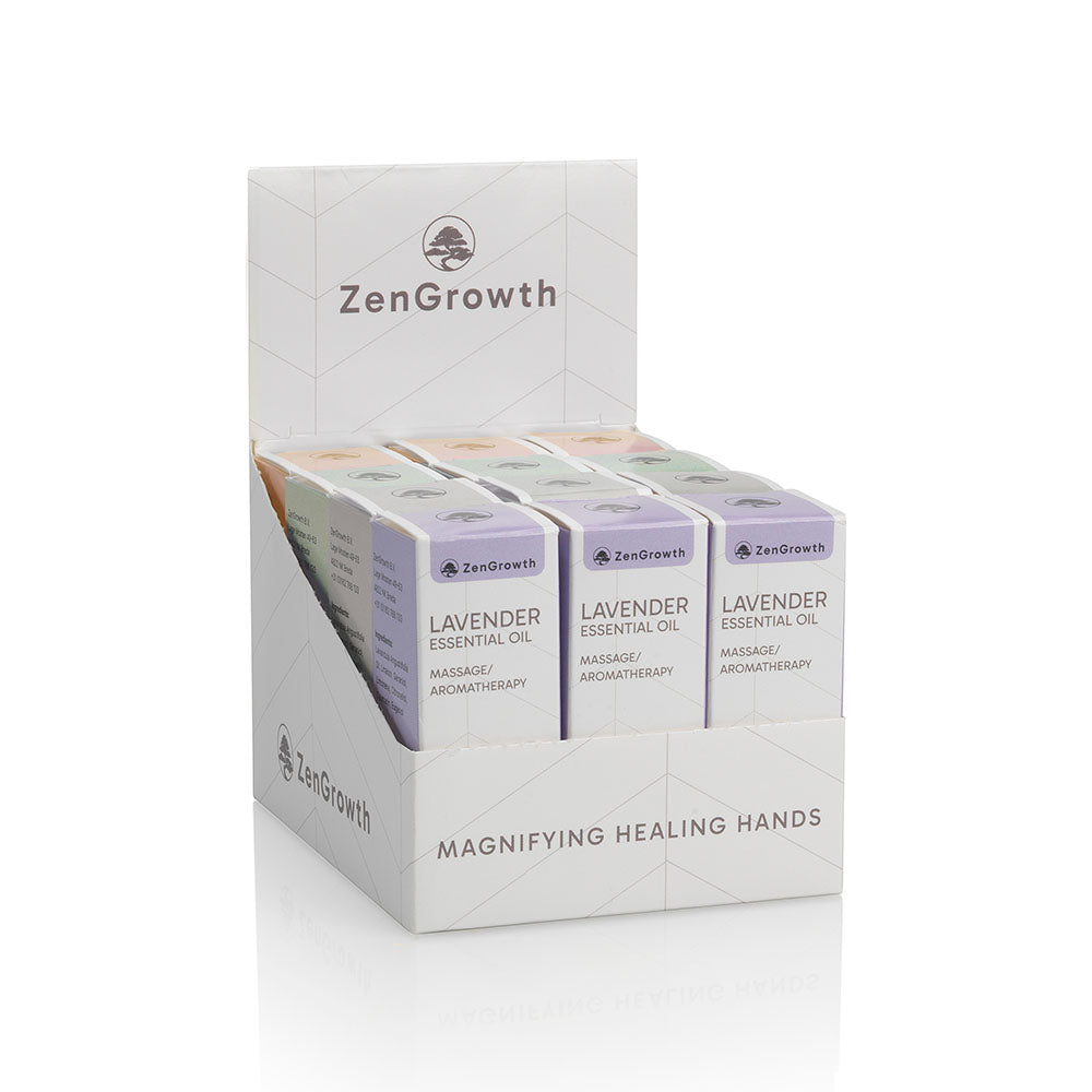 ZENGROWTH Etherische olie Mix Display 12 flesjes