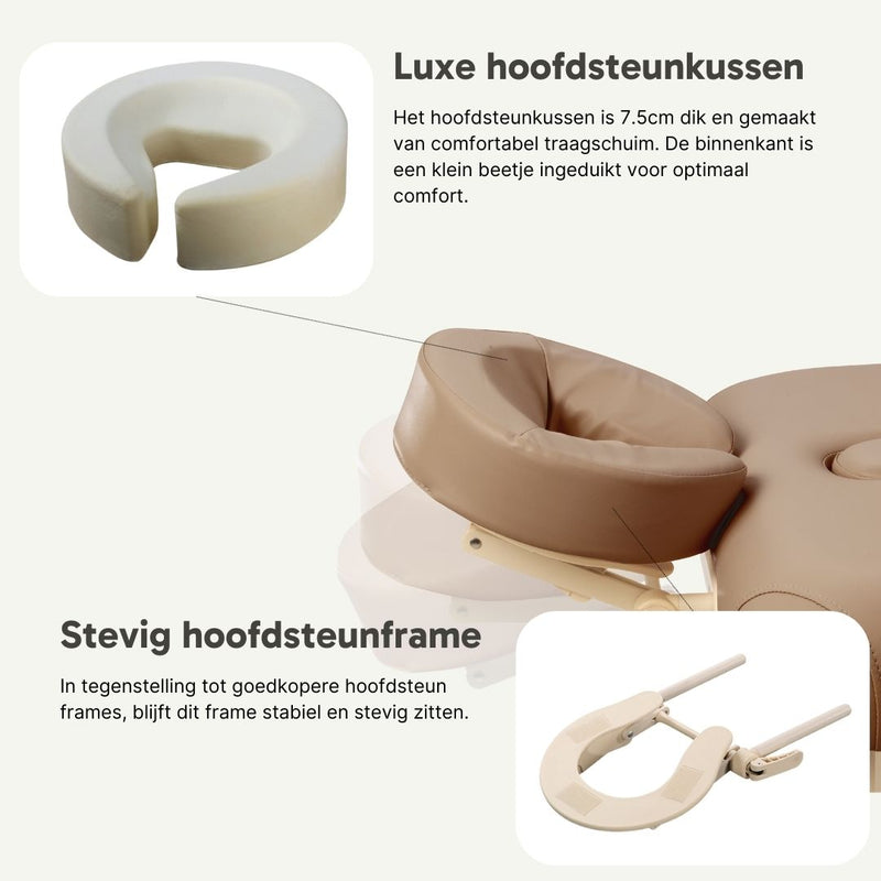 Tweedekans ZENGROWTH Massagetafel Belverde 2.0 Mocca 71cm