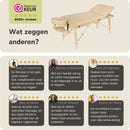 ZENGROWTH Inklapbare Massagetafel Nimman Beige 71cm