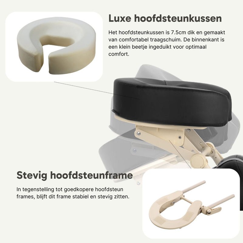 ZenGrowth Massagestoel Inklapbaar Roshka Zwart
