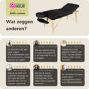 ZENGROWTH Inklapbare Massagetafel Nimman Zwart 71cm