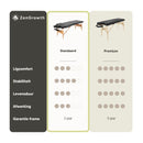 ZENGROWTH Massagetafel Economy Flat Zwart