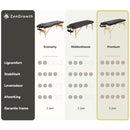 Tweedekans ZENGROWTH Inklapbare Massagetafel Athlete Zwart 63.5cm