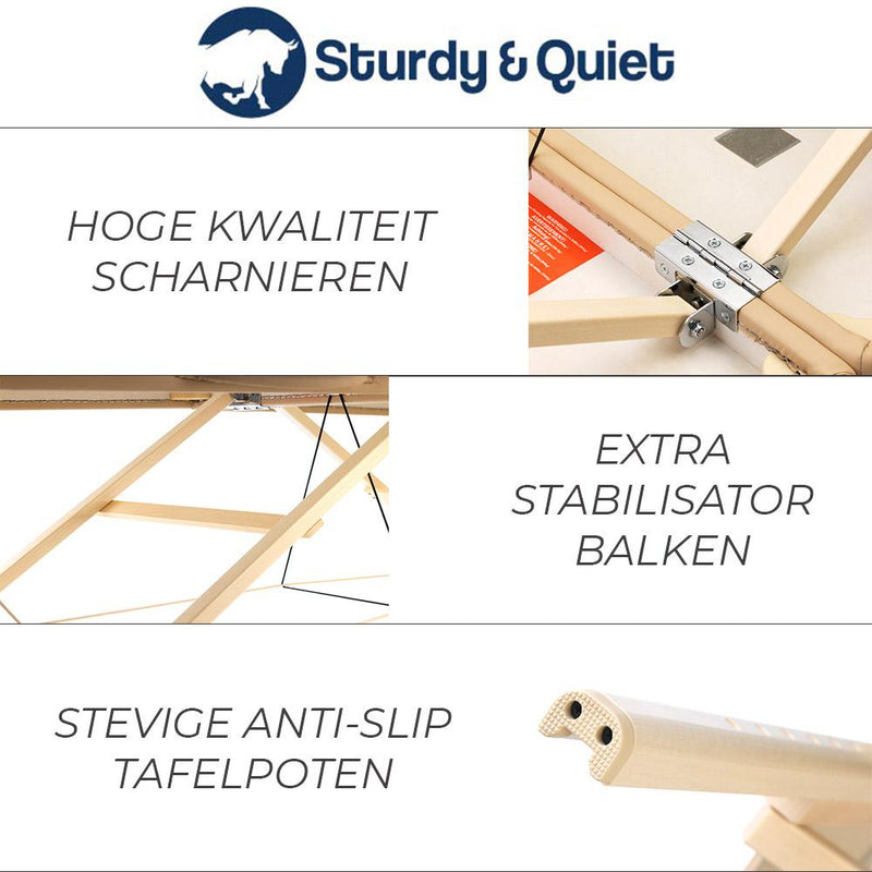Tweedekans ZENGROWTH Inklapbare Massagetafel Nimman Mocca 71cm