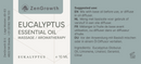 ZENGROWTH Biologische Etherische Olie Eucalyptus 10ml