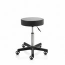 ZenGrowth Tabouret Zwart met plastic frame – zachte wieltjes voor harde ondergrond