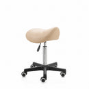 ZenGrowth Zadelkruk Beige met plastic frame – zachte wieltjes voor harde ondergrond