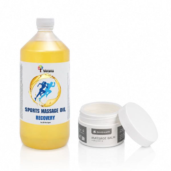 ZenGrowth Sportpakket | Sport Massageolie & Sensitive Balsem
