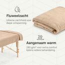 ZenGrowth Serenza microvezel massage handdoek 100 x 220cm zandbeige