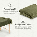 ZenGrowth Serenza microvezel massage handdoek 100 x 220cm olijfgroen donker