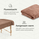 ZenGrowth Serenza microvezel massage handdoek 100 x 220cm bruin