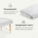 ZenGrowth Serenza microvezel massage handdoek 100 x 220cm wit