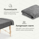 ZenGrowth Serenza microvezel massage handdoek 100 x 220cm grijs