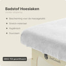 Badstof Hoeslaken Massagetafel Wit zonder Uitsparing