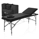 ZENGROWTH Inklapbare Massagetafel Athlete Zwart 63.5cm