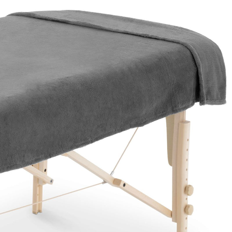 ZenGrowth Serenza microvezel massage handdoek 100 x 220cm grijs