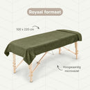 ZenGrowth Serenza microvezel massage handdoek 100 x 220cm olijfgroen donker