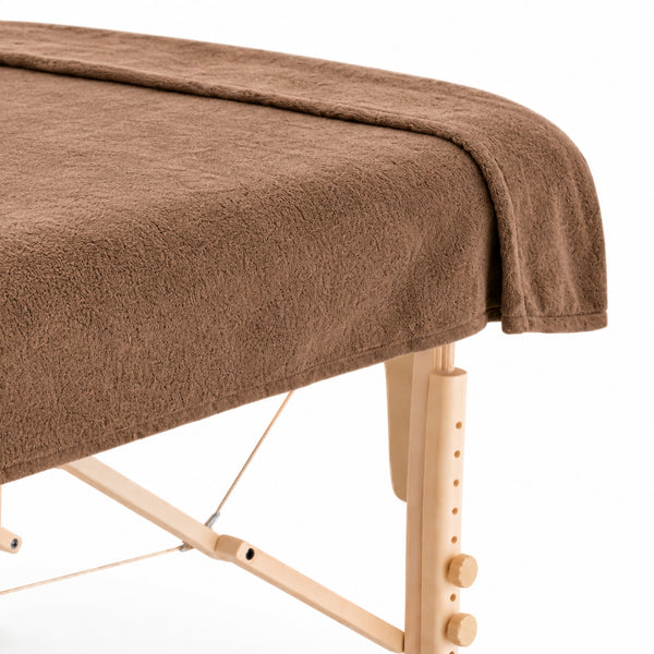 ZenGrowth Serenza microvezel massage handdoek 100 x 220cm bruin